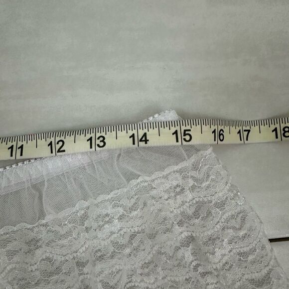 Vintage Dreamgirl White Ruffle Sexy Bow Bloomer Hot Shorts Lingerie 1x/2x - Picture 5 of 7